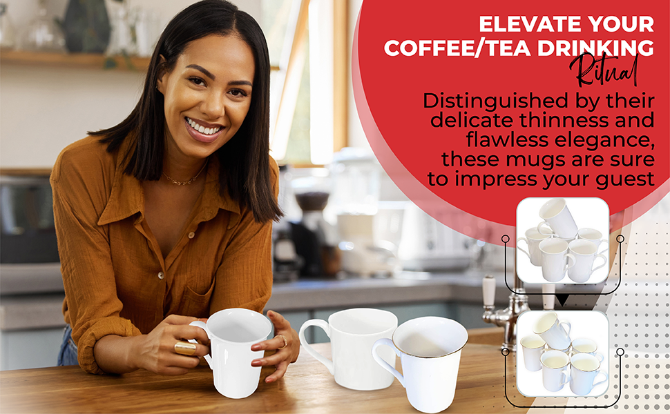 Case of 36 Balmoral Bone China 13 oz Sublimation Mugs – Premium Double-Coated for Printing