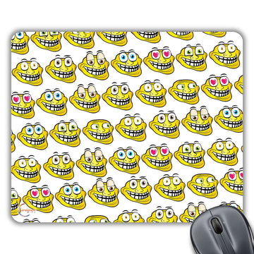 CP301 My Own Emoticons Figure Novelty Gift Printed PC Laptop Computer Mouse Mat Pad
