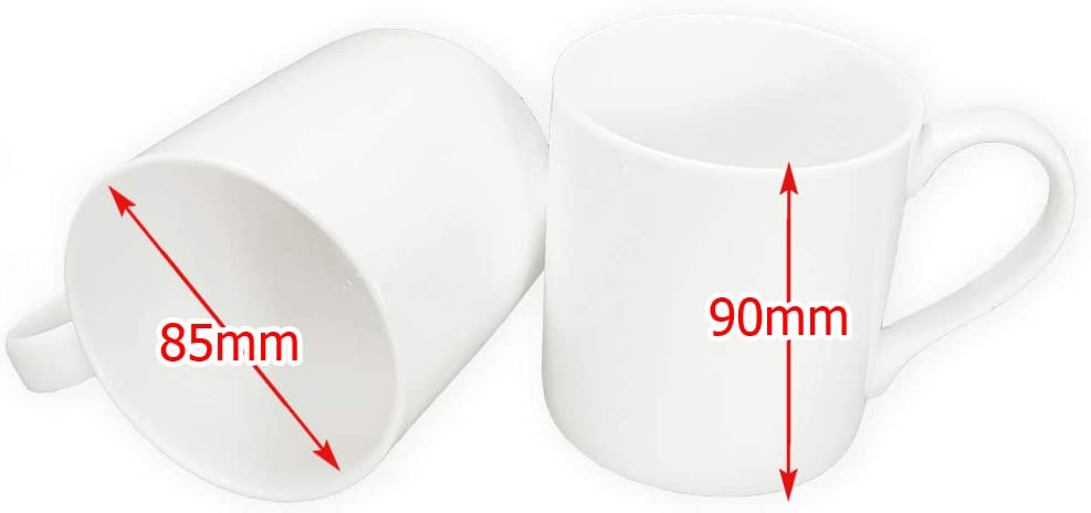 6 Large Balmoral Bone China Mug – 10oz White Coffee & Tea Cup (Approx. 90mm Height) | Microwave & Dishwasher Safe | Single or Set Options