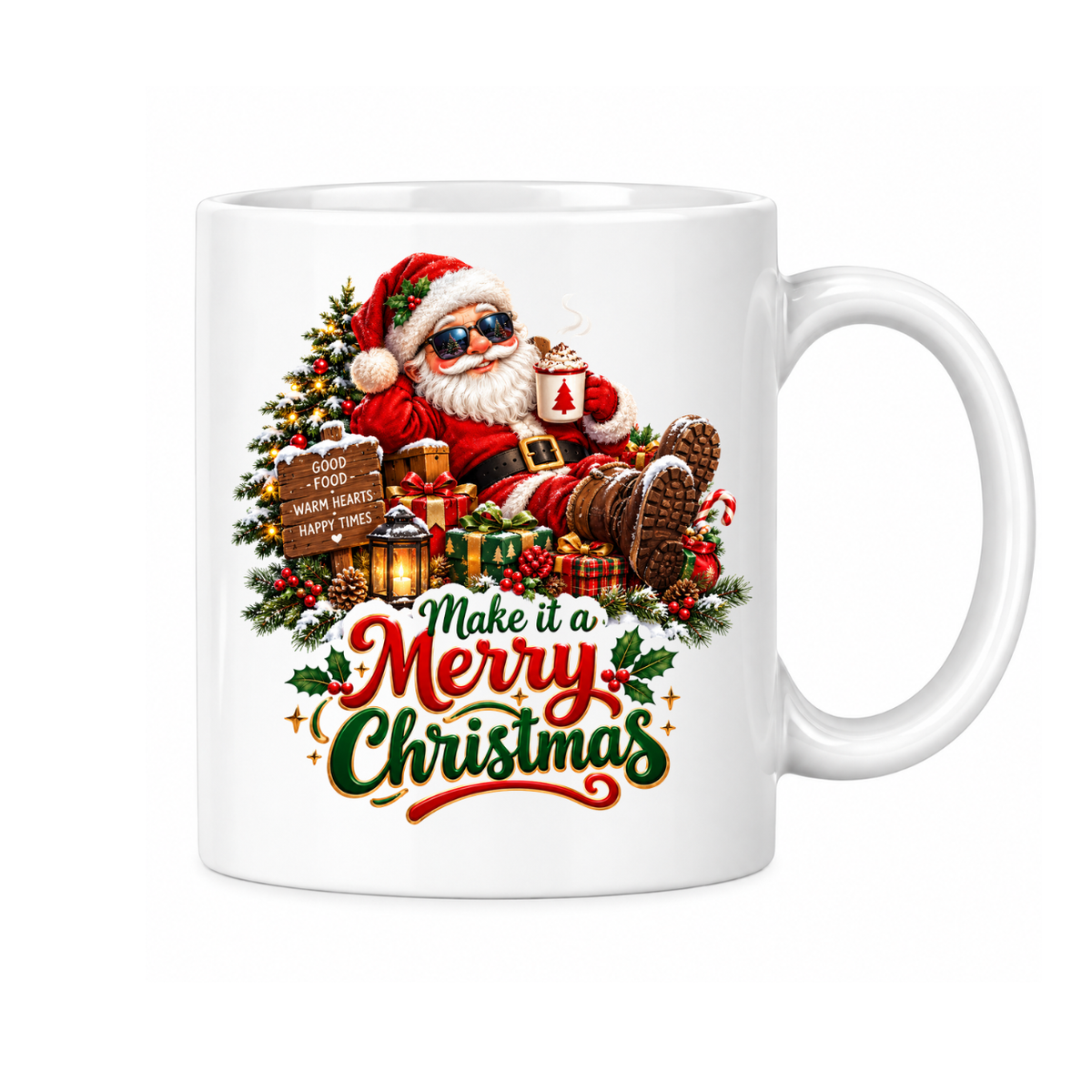MG6907 Not Feeling People Today Highland Cow Mug, 11oz White Ceramic Coffee Cup with Grumpy Cow Coffee First Print, Funny Moody Animal Design, 325ml Novelty Tea Mug for Home and Office