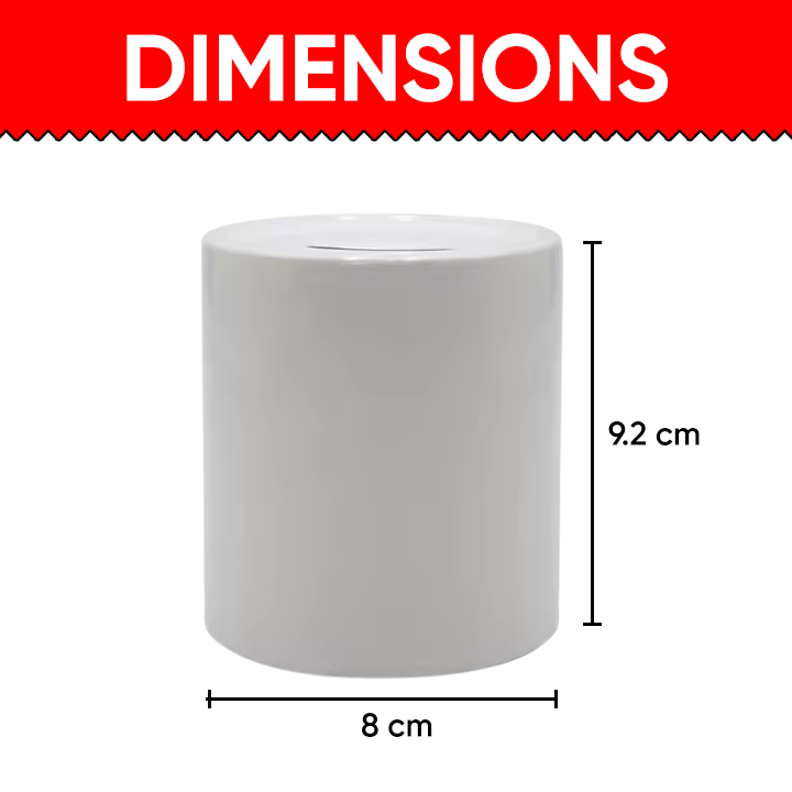 BS004 The Fact That You Said TIME IS MONEY Novelty Gift Printed Ceramic Piggy Bank Money Saving Box