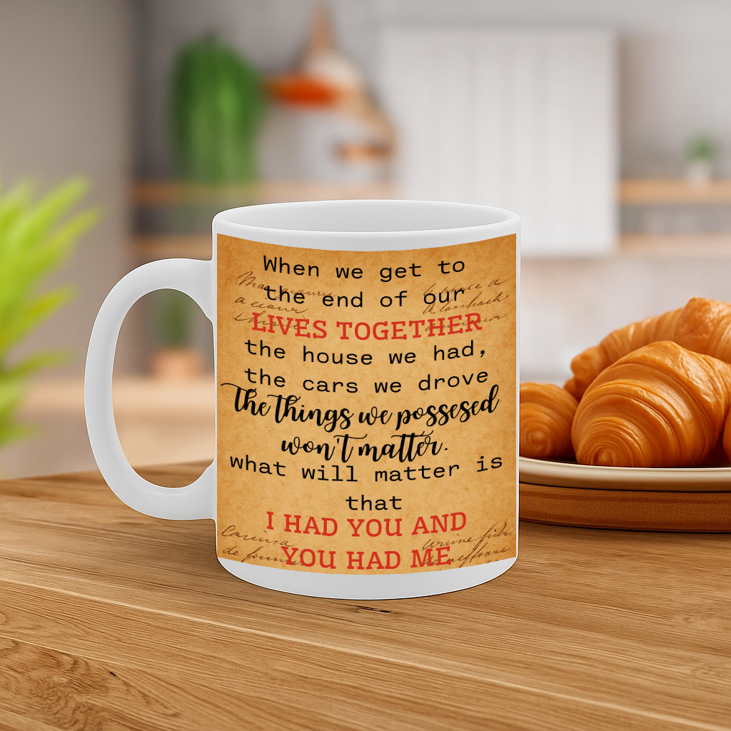 Sentimental "You & Me We Got This" Elderly Couple Mug with Romantic Message – 11oz Ceramic Gift for Anniversary, Retirement or Valentine's Day MG6621