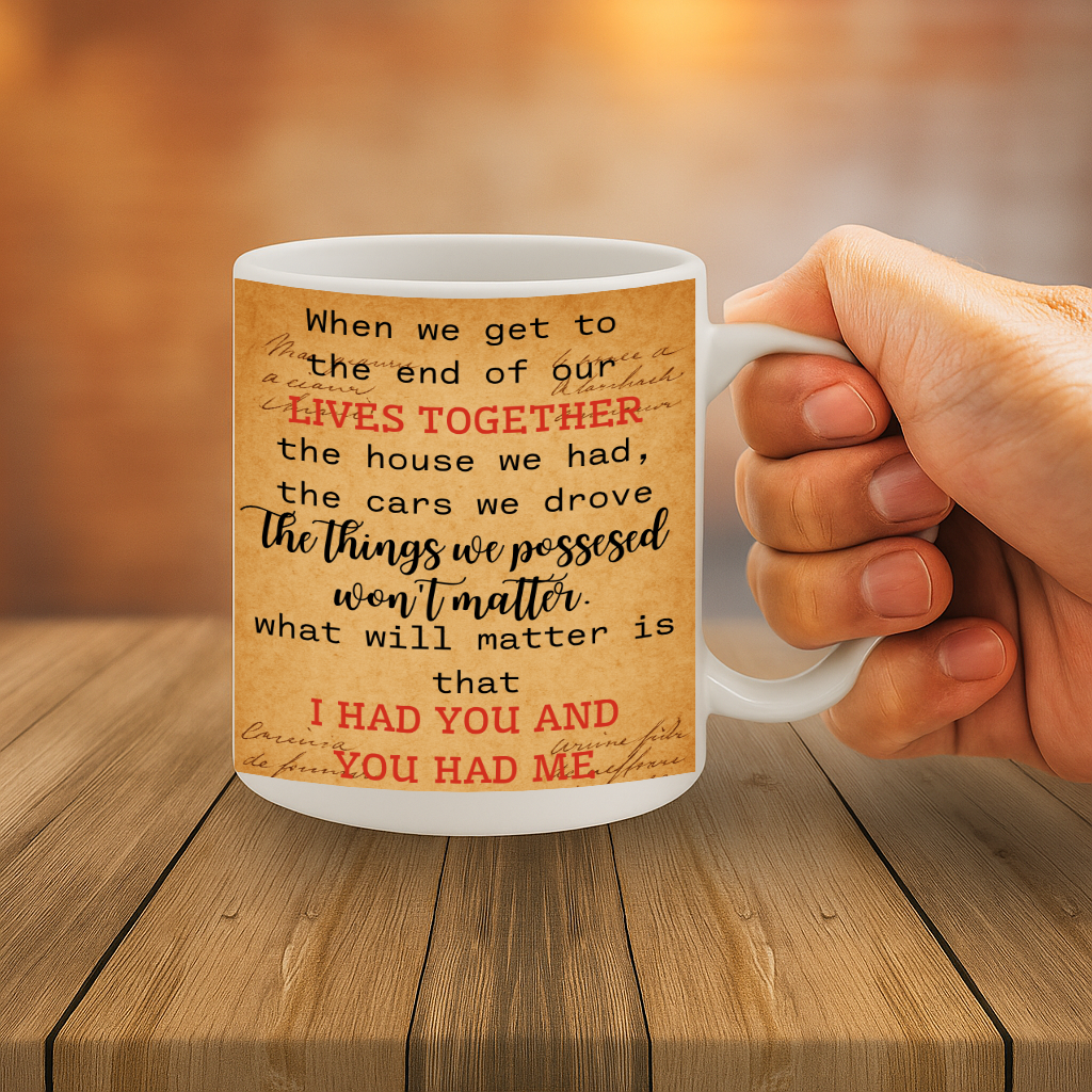 Sentimental "You & Me We Got This" Elderly Couple Mug with Romantic Message – 11oz Ceramic Gift for Anniversary, Retirement or Valentine's Day MG6621