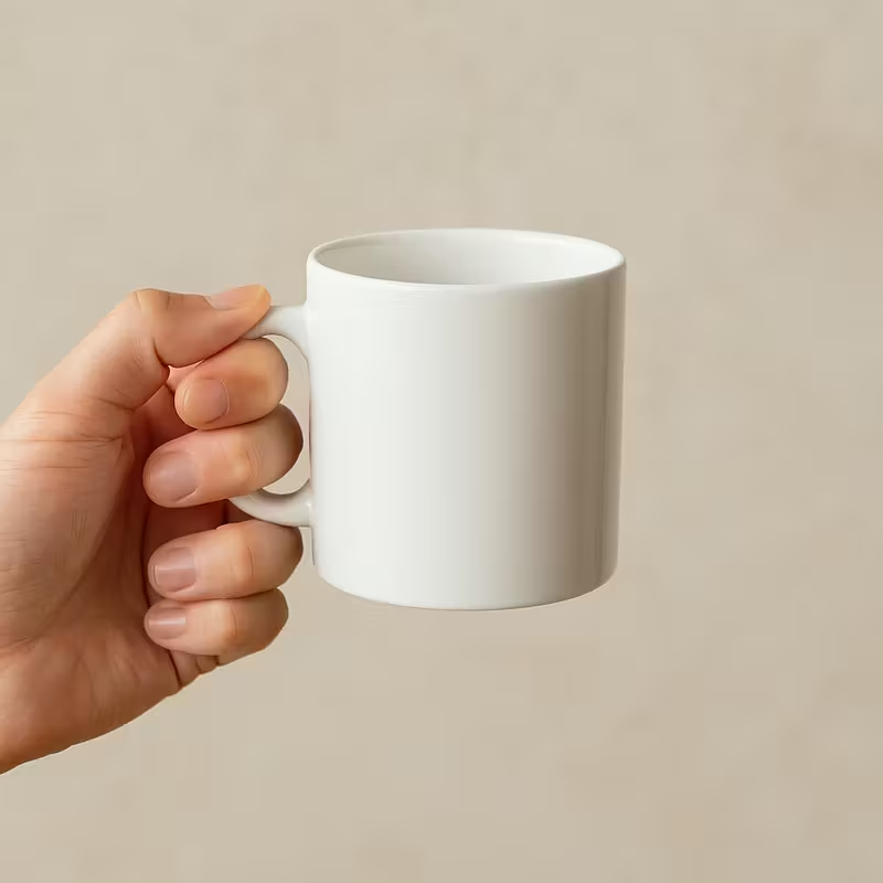 Small Balmoral Bone China Mug Set – 8oz White Coffee Tea Cups (82mm x 72mm) | Dishwasher & Microwave Safe | Available in Single, Set of 2, 4, or 6