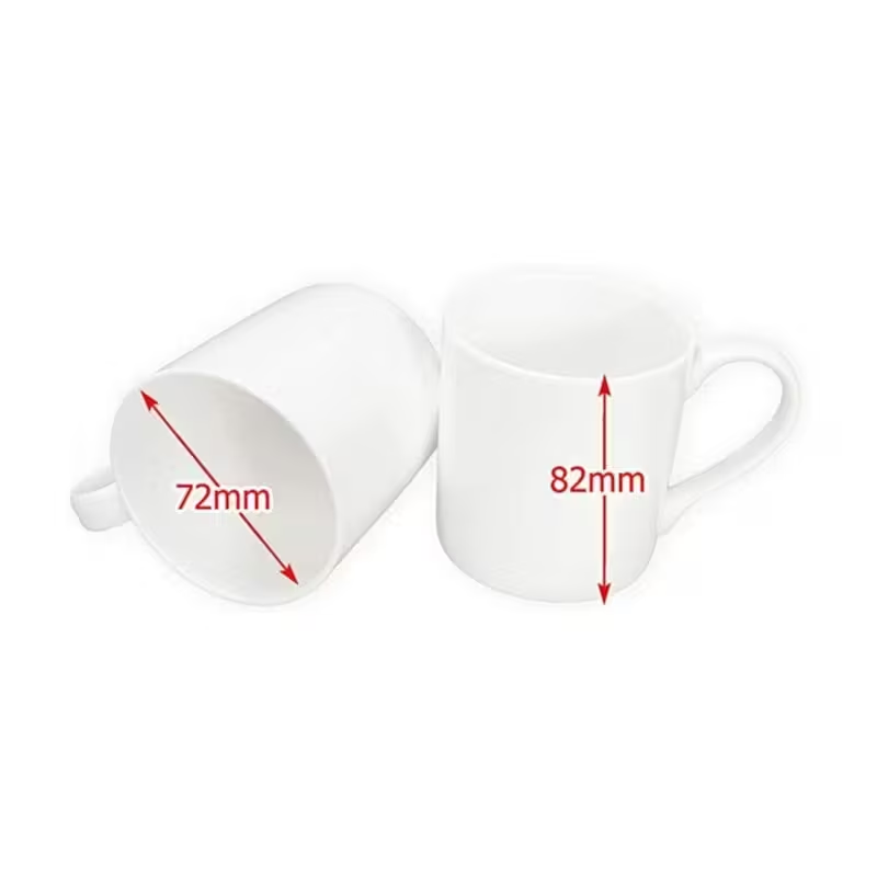 Small Balmoral Bone China Mug Set – 8oz White Coffee Tea Cups (82mm x 72mm) | Dishwasher & Microwave Safe | Available in Single, Set of 2, 4, or 6