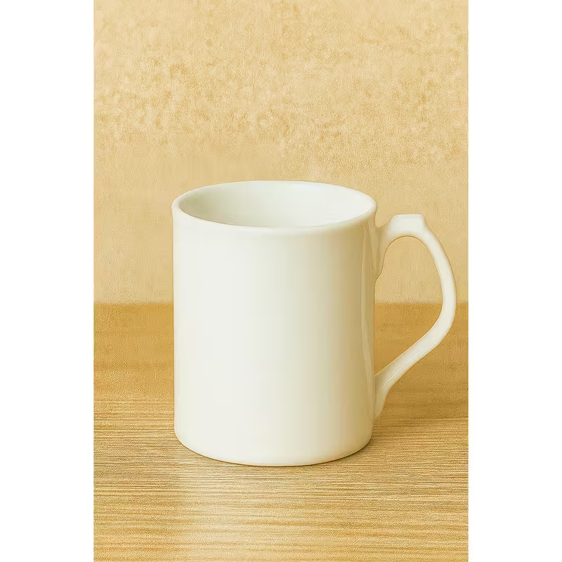 Topaz Bone China Mug – Classic White 10oz Coffee & Tea Cup (95mm x 82mm) | Dishwasher & Microwave Safe | Single Mug or Set of 2, 4, or 6