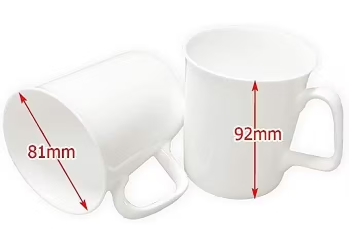 Marlborough White Bone China Mug – 11oz Coffee Cup – Single, Set of 2, Set of 4, or Set of 6 – Classic Gloss Finish with Square Handle