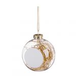 Red Sublimation Christmas Ornament Ball 