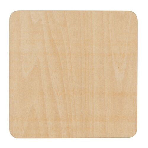 SUBLIMATION COASTERS X 40 Square Blank 9.5cm x 9.5cm cork backed Glossy 